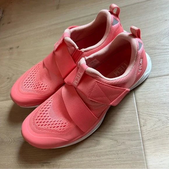 TIEM Slipstream Cycling Shoe Coral Pink Womens 10 + SPD Clips VGUC - Picture 2 of 6